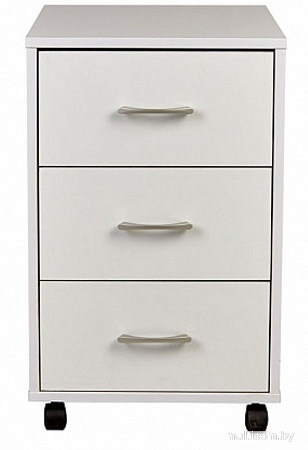 Тумба Polini Kids Mirum с ящиками на колесах 40x55 0002740.9 (белый)