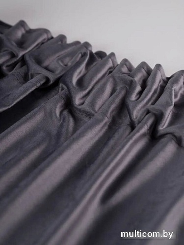 Комплект штор Soft Lines Бархат 9138-27 2.5x2.4 м (серый, 2 шт)