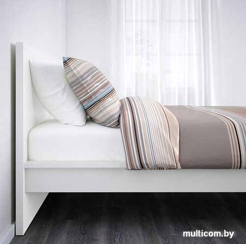 Кровать Ikea Мальм 200x90 (белый, Лонсет) 392.109.93