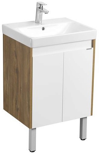 Акватон Тумба с умывальником Сканди Doors 55 1A2788K0SDZ90 (белый/дуб рустикальный)