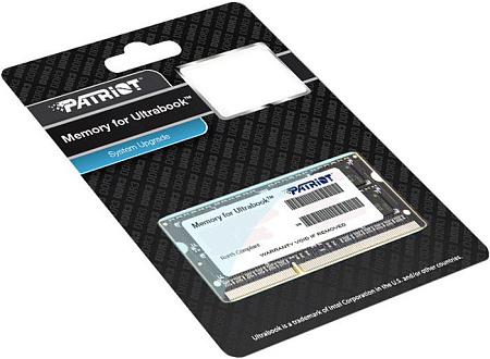 Оперативная память Patriot Memory for Ultrabook 4GB DDR3 SO-DIMM PC3-10600 (PSD34G1333L2S)