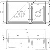 Кухонная мойка Deante Piva ZQI 2203 (графитовый)
