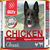 Консервированный корм для собак Blitz Classic Курица с телятиной 0.4 кг