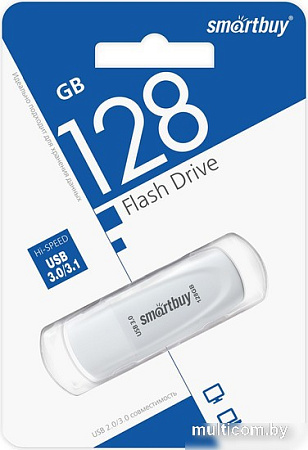 USB Flash SmartBuy Scout 3.0 128GB (белый)