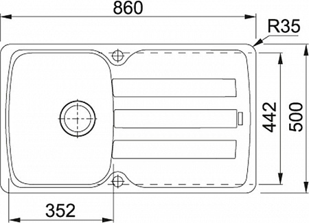 Кухонная мойка Franke Antea AZG 611-86 (серый)