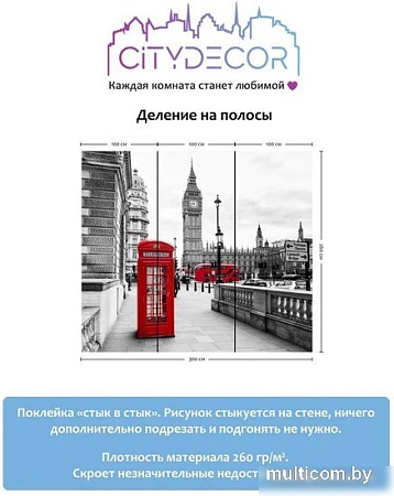 Фотообои Citydecor Города и Архитектура 50 300x260