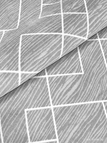 Ковер для жилой комнаты Plato Hali Soft 3084-GREY-WHITE (0.8x1.5)