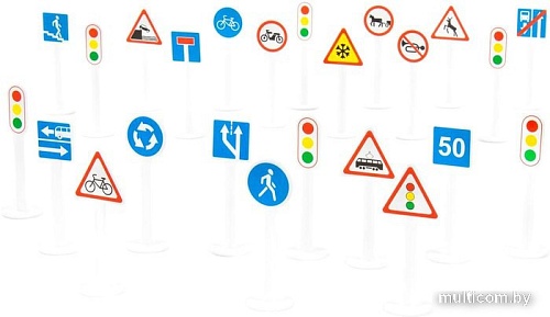 Развивающая игрушка Полесье Дорожные знаки 64219