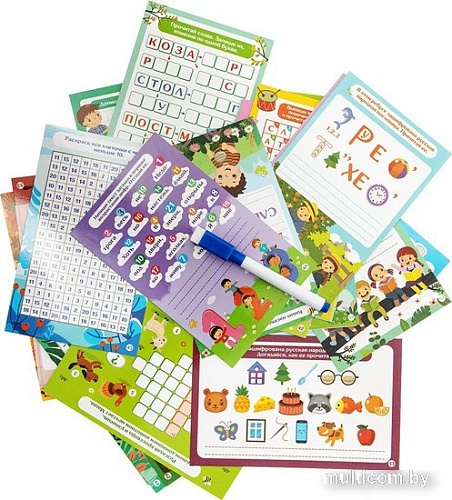 Детская настольная игра Десятое королевство Пиши-Стирай. Ребусы, кроссворды 04242