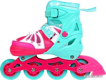 Роликовые коньки Onlitop 9314685 (р. 34-37, мятный/розовый)