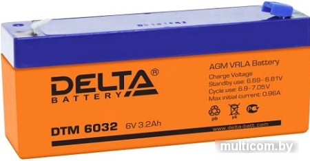 Аккумулятор для ИБП Delta DTM 6032 (6В/3.2 А·ч)