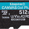 Карта памяти Kingston Canvas Go! microSDXC 512GB SDCG4/512GBSP