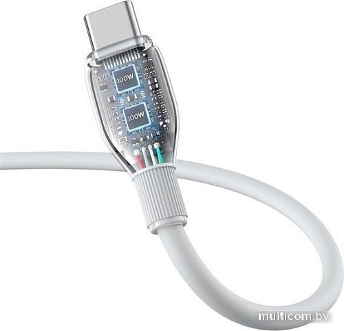 Кабель Baseus Pudding Series USB Type-A - USB Type-C (2 м, белый)