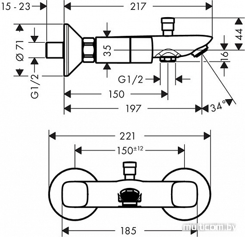 Смеситель Hansgrohe Logis 71243000