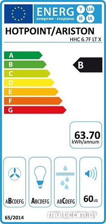 Кухонная вытяжка Hotpoint-Ariston HHC 6.7F LT X