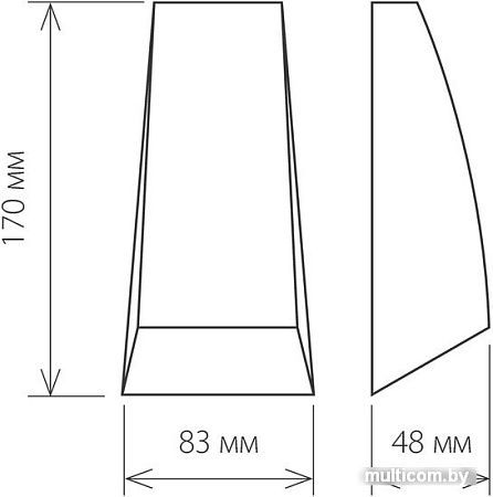 Бра Elektrostandard Techno 1016 (черный)