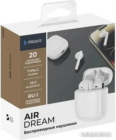 Наушники Deppa Air Dream (белый)