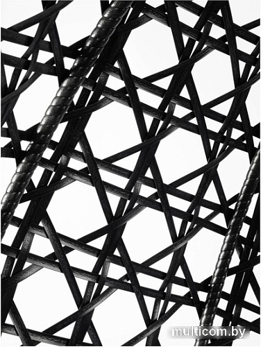 Подвесное кресло M-Group Для двоих Люкс 11510409 (черный ротанг/серая подушка)