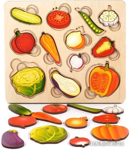 Мозаика/пазл Нескучные игры Овощи. Часть и целое 8017