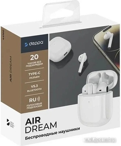 Наушники Deppa Air Dream (белый)