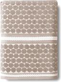 Полотенце Verossa Dots tactille 70x140 (кофе/белый)