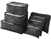 Органайзер для хранения ILikeGift Laundry pouch 133-021 (6шт, черный)