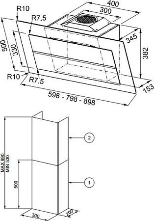 Кухонная вытяжка Franke FMPL 906 BK B (110.0338.357)