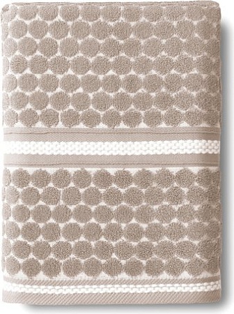 Полотенце Verossa Dots tactille 70x140 (кофе/белый)