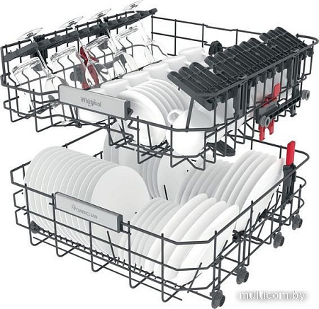 Встраиваемая посудомоечная машина Whirlpool WIO 3T126 PFE