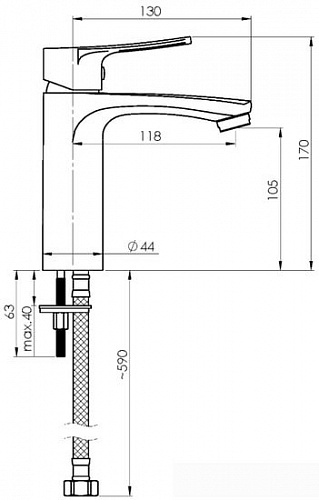 Смеситель Rubineta Nica-18