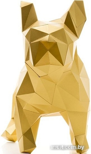 PaperCraft Живая бумага Бульдог Марсель (золотой)