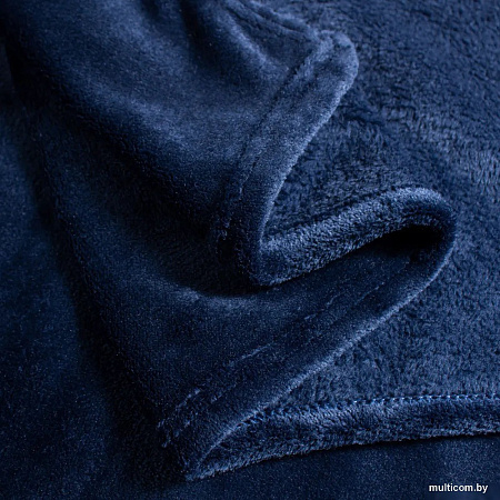 Плед Casa Conforte Royal Flannel 110x150 6155322 (темно-синий)