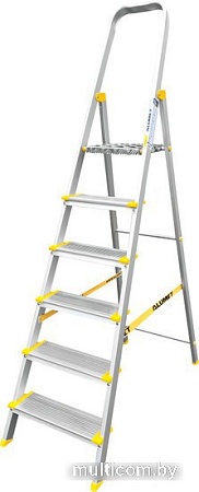 Лестница-стремянка Алюмет АS 706 (6 ступеней)
