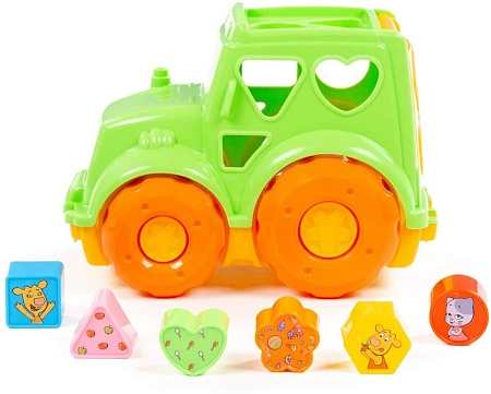 Сортер Полесье Оранжевая корова Трактор 91734