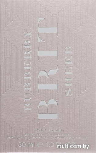 Burberry Brit Sheer EdT (30 мл)