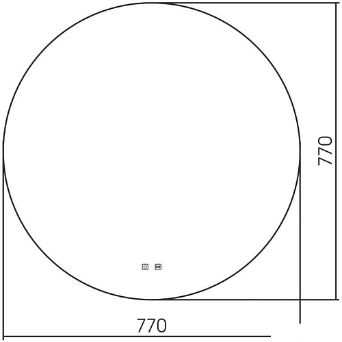 Зеркало Abber Mond AG6203S-0.77