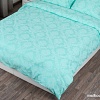 Постельное белье Миланика Бирюза 175x217 (поплин-жаккард)