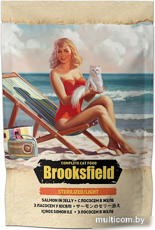 Пресервы Brooksfield Sterilized/Light Cat Salmon лосось в желе 85 г
