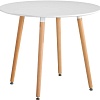 Кухонный стол Mio Tesoro ST-025 100x74 (белый/дерево)