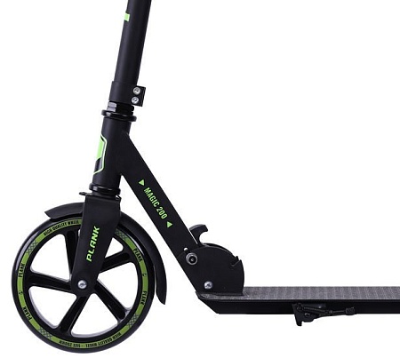 Самокат Plank Magic 200 (черно-зеленый)