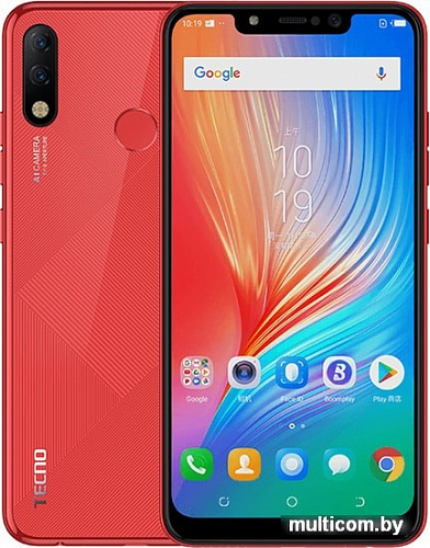 Смартфон Tecno Spark 3 Pro (красный)