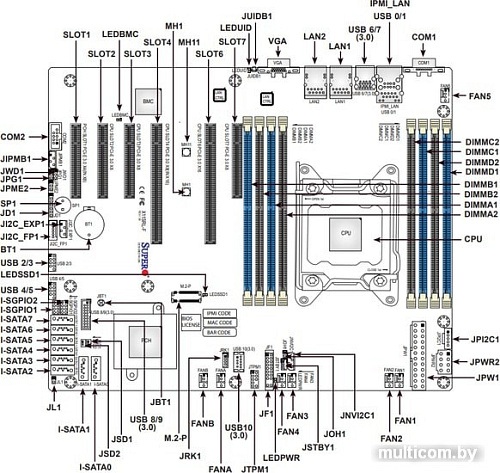 Материнская плата Supermicro MBD-X11SRL-F