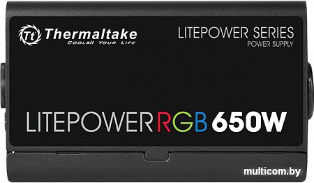Блок питания Thermaltake Litepower RGB 650W LTP-650AL2NK
