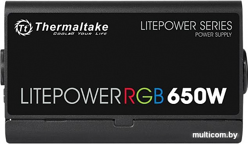 Блок питания Thermaltake Litepower RGB 650W LTP-650AL2NK