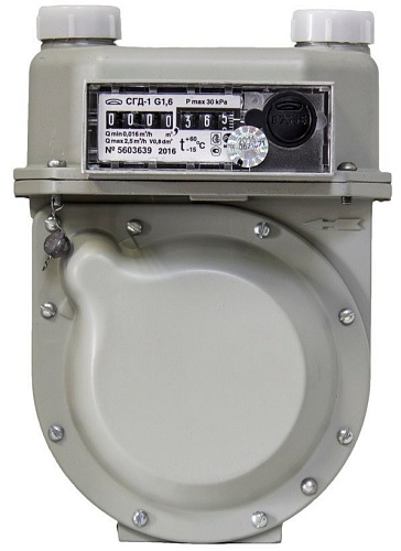 Счетчик газа БелОМО СГД-1-2-1-G2.5 (правый)