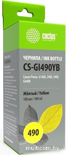Чернила CACTUS CS-GI490YB