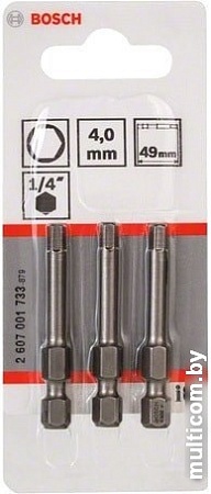 Набор бит Bosch 2607001733 (3 предмета)