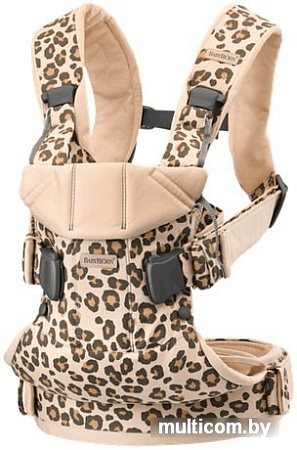 Рюкзак-переноска BabyBjorn One Cotton Mix (beige/leopard)