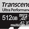 Карта памяти Transcend microSDXC 340S 512GB (с адаптером)