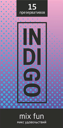 Рельефные презервативы Indigo Mix Fun №15 микс удовольствий